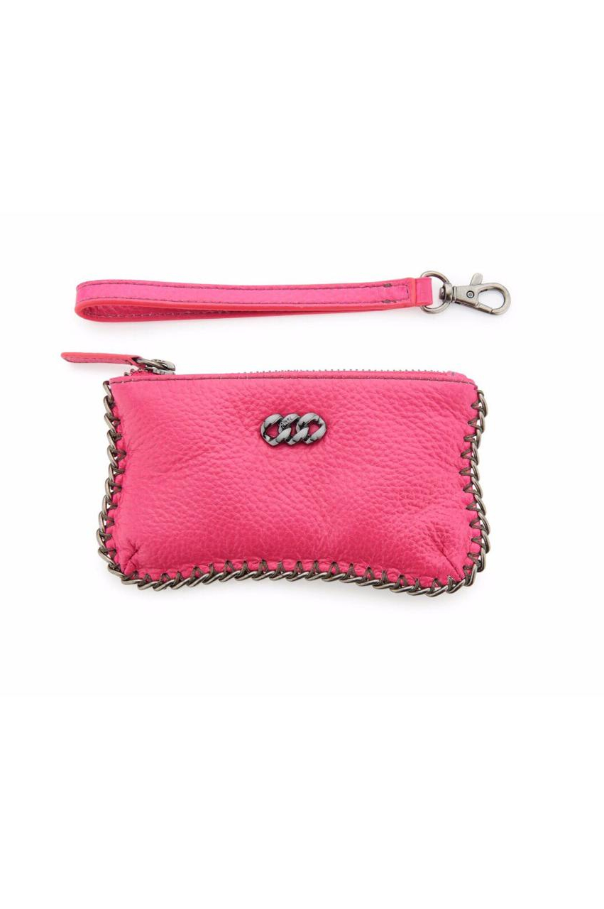 Shop Neon Pink Leather Purse for AED 258 by theRubz | Accessories Bags on mediakits.theygsgroup.com