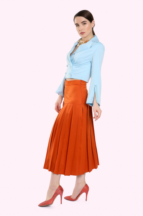 Shop Box Pleated Skirt for AED 800 by L'MANE | Women Skirts on Anir.com