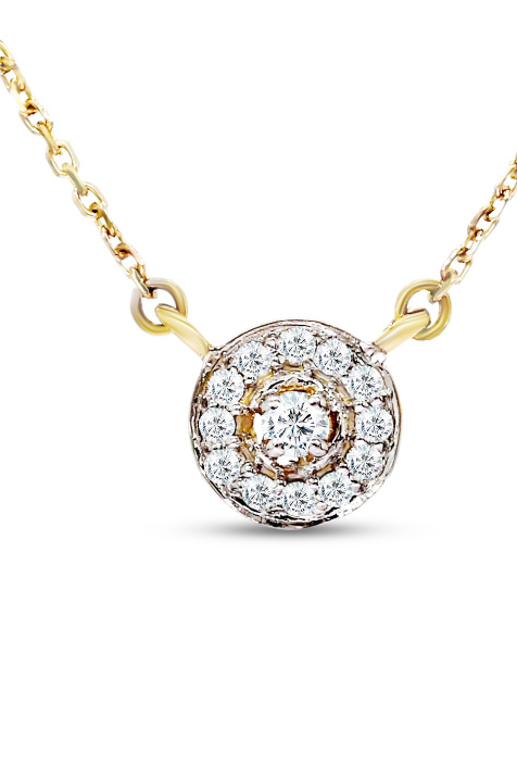 Shop Tanache Necklace in 18kt Gold with Diamonds for AED 775 by Tanache ...