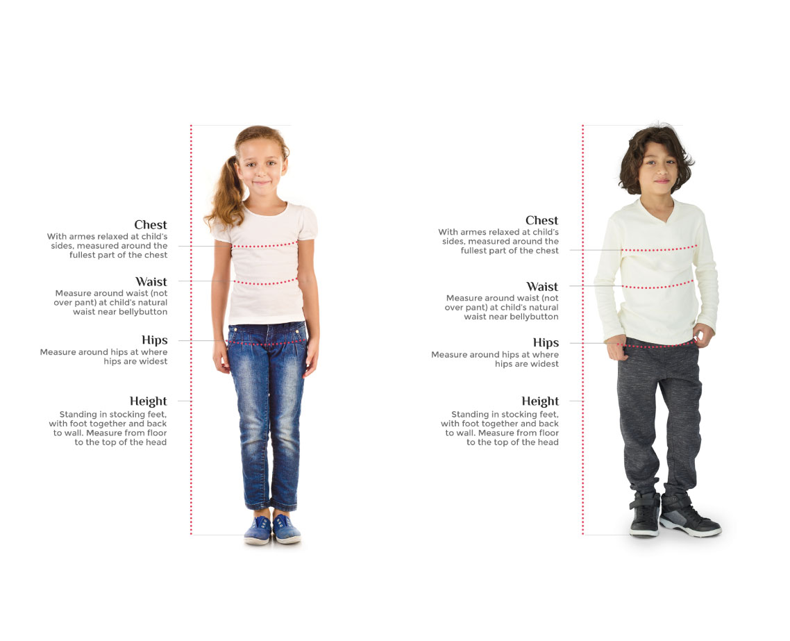 Euro/Height (Kids tops, dresses, jackets, kanduras)
